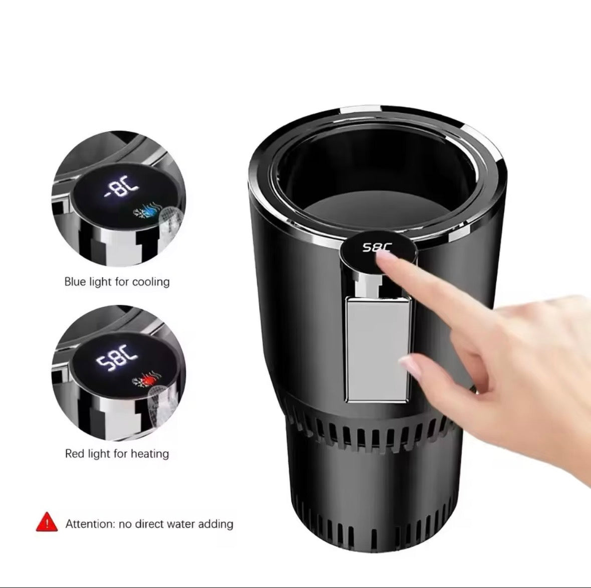 Premium 2-in-1 Intelligent Car Cooling & Heating Cup (12V)
